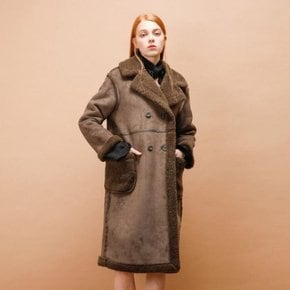 DOUBLE BUTTON MUSTANG COAT_KHAKI[A]