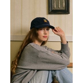 Summer Corduroy Victor Ball Cap(Navy)