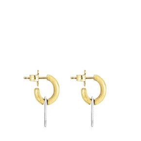 숏 투톤 우르생 이어링 / Short two-tone Oursin Earrings / 귀걸이 / 111313500