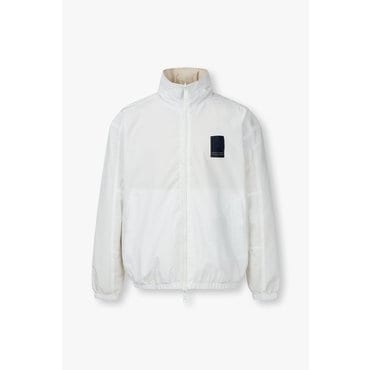 ARMANI EXCHANGE AX 남성 로고 패치 리버서블 집업 자켓-화이트(A414110004)
