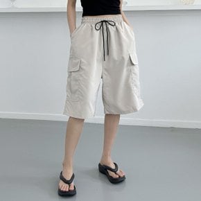 매일매일 카고 와이드 버뮤다 팬츠 반바지(남녀공용)
