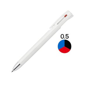 그린에버 ZEBRA blen 3C  볼펜 0.5mm 화이트 - 3색