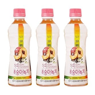  해피 복숭아녹차 350ml x 20페트 차음료