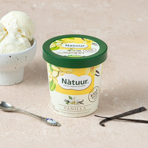 [나뚜루] 바닐라 아이스크림 파인트 474ml