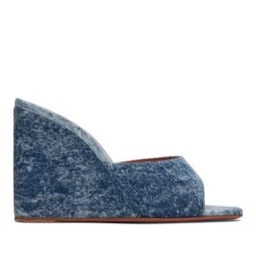 블루 루피타 웨지 힐 샌들 LUPITA WEDGE WEDGE DENIM ACID Denim Acid