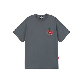 FLOWER CUP T-SHIRTS - GRAY