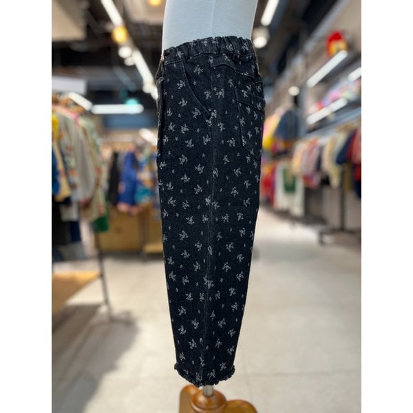 [파주점] 리틀그라운드(DG)룰라비-플라워데님기모팬츠 74C2241002