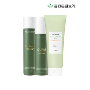 큐어 하이드라 수딩365 토너+에멀젼+사포나리아 클렌져_P359159044