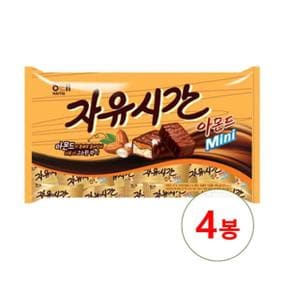 해태 자유시간 아몬드 미니 506g x 4개/ 대용량 초코바 아몬드초코바