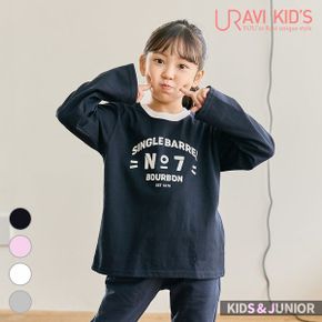 키즈 주니어 아동복 남아 여아 유아동 공용 라운드넥 봄 가을 기본 긴팔 티셔츠 C.._P347337780