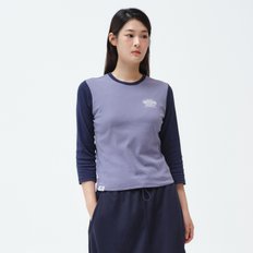 여성 컬러 블록 티셔츠 (WO136SILSZ51)