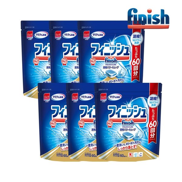 파워큐브 식기세척기 미니 세제 60개입 300g x6개