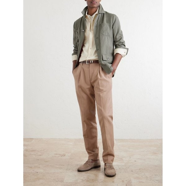 브루넬로쿠치넬리 코튼 리넨 블렌드 재킷 46376663163115429