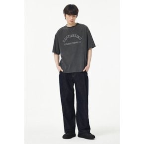 [리오더] [MEN] 피그먼트 라운드 프린트 티셔츠 91M5222311184