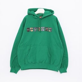 컬리지에이트 레더 스웨트 남성 후드티 FW23SW58 GREEN