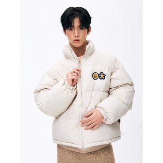 미스터차일드 더블로고 패딩 크림