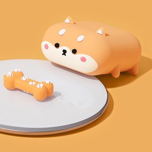  에어팟1세대 3D 귀욤 강아지 입체캐릭터 실리콘 케이스