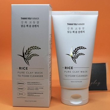  땡큐파머 강화 교동쌀 맑음 팩 폼 클렌저 150mL