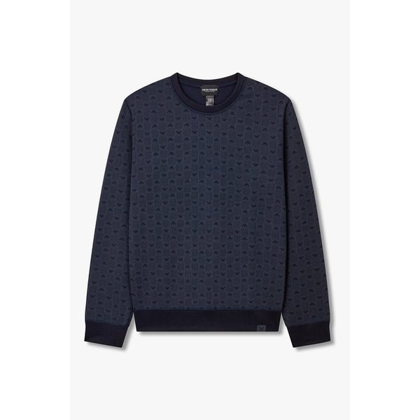 남성 로고 패턴 라운지 스웨트셔츠 0815336028000