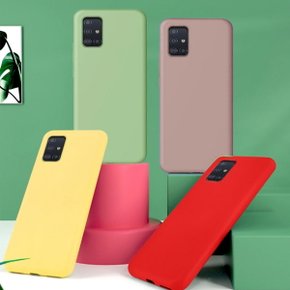 샤오미홍미노트12 프로 4G 파스텔 컬러 심플 무지 실리콘 핸드폰 케이스