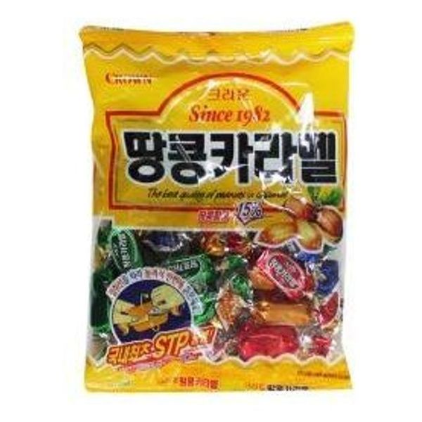 크라운 땅콩카라멜/120g/캔디류 X ( 3매입 )