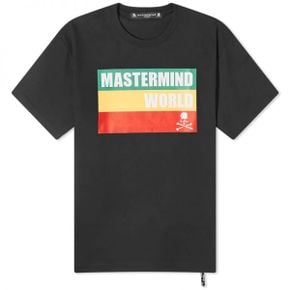 마스터마인드월드 Rasta 프린트 티셔츠 - 블랙 MW24S12-TS061-BLK