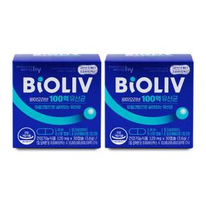 바이오리브 100억 유산균 120mg x 30캡슐 X 2박스 I