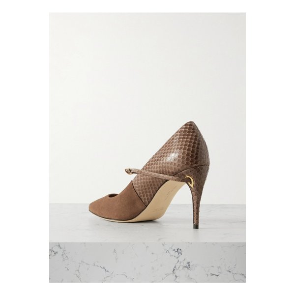 제니퍼 차만디 로렌조 85 스웨이드 엘라페 펌프스 46376663162872179