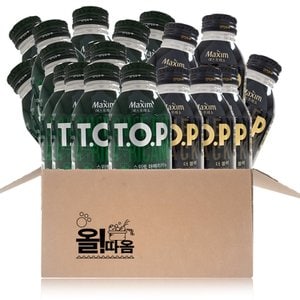  동서음료 맥심 티오피 275ml 스위트아메리카노 12개 + 블랙 6개