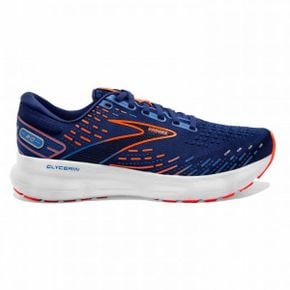 5441614 BROOKS Mens Glycerin 20 Running Shoes - 2E/ Medium Width In Blue Depths/palace Blu