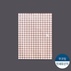 인쇄유산지 - 체크브라운 1묶음(500장)