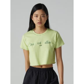 RST LOGO CROP T - YELLOW GREEN