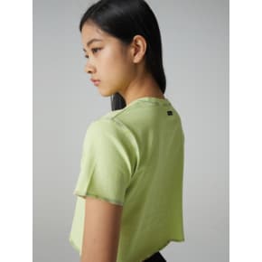 RST LOGO CROP T - YELLOW GREEN