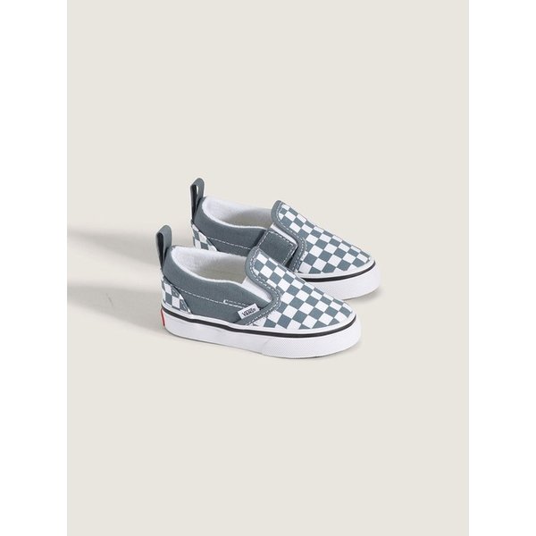 [반스 공식] 토들러 슬립온 벨크로 컬러띠어리 체커보드/ VN000D0SRV21