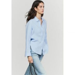 Massimo Dutti 마시모 두띠 플로잉 - 버튼다운 블라우스 파랑 7674207