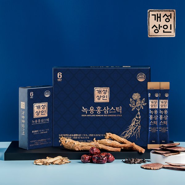 개성상인 녹용홍삼스틱 10ml 30포 /전용쇼핑백