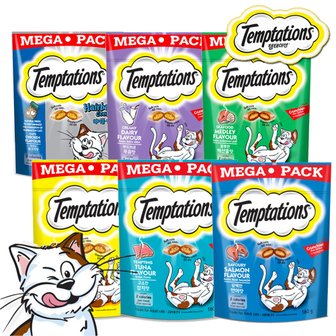  템테이션 고양이스낵 6가지맛 멀티팩 고양이간식