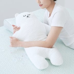 쿨쿨곰 여름 냉감 바디필로우 메모리폼 롱 쿠션 애착인형베개 (S/70cm)