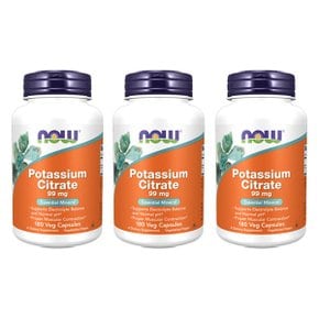 3개 Now Foods 나우푸드 구연산 칼륨 99mg 180 베지캡슐