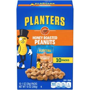 [해외직구] Planters 플랜터스 허니 로스티드 피넛 28g 10입 2팩