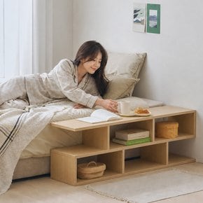플랫 1200 오픈 티비다이 침대 선반 거실장