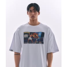 ALI 알리스텝 어퍼컷 그래픽 반팔 화이트
