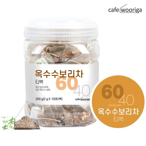 카페우리가 국산 옥수수보리차 2gx100티백