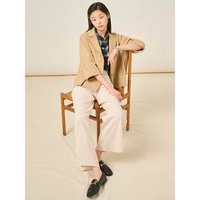 라이트 8부 소매 싱글 재킷  베이지 (BF5311C02A)
