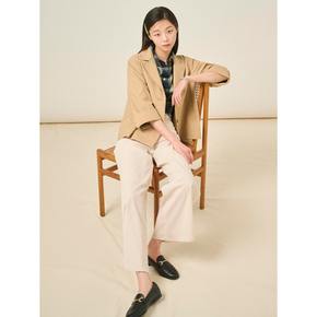 라이트 8부 소매 싱글 재킷  베이지 (BF5311C02A)