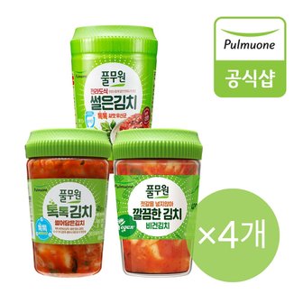 풀무원 [G][풀무원] 썰어담은 김치 400g 4개 골라담기 (톡톡,전라도식,깔끔한비건)