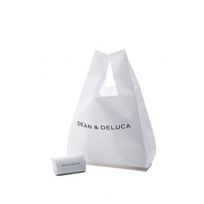 DEAN&DELUCA 미니엄 에코 백 화이트 에코 백 여성 컴팩트 접을 수 있는 경량 48×29×20 cm