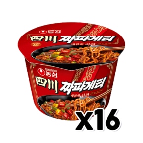 사천짜파게티 큰사발큰컵 용기면 115g x 16개 1박스