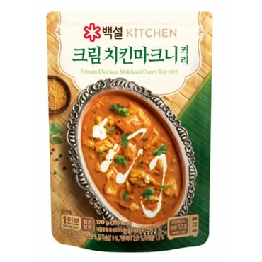 CJ 백설 크림치킨 마크니 커리 170g