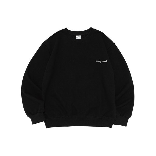 베이직 로고 스웨트셔츠 (블랙)